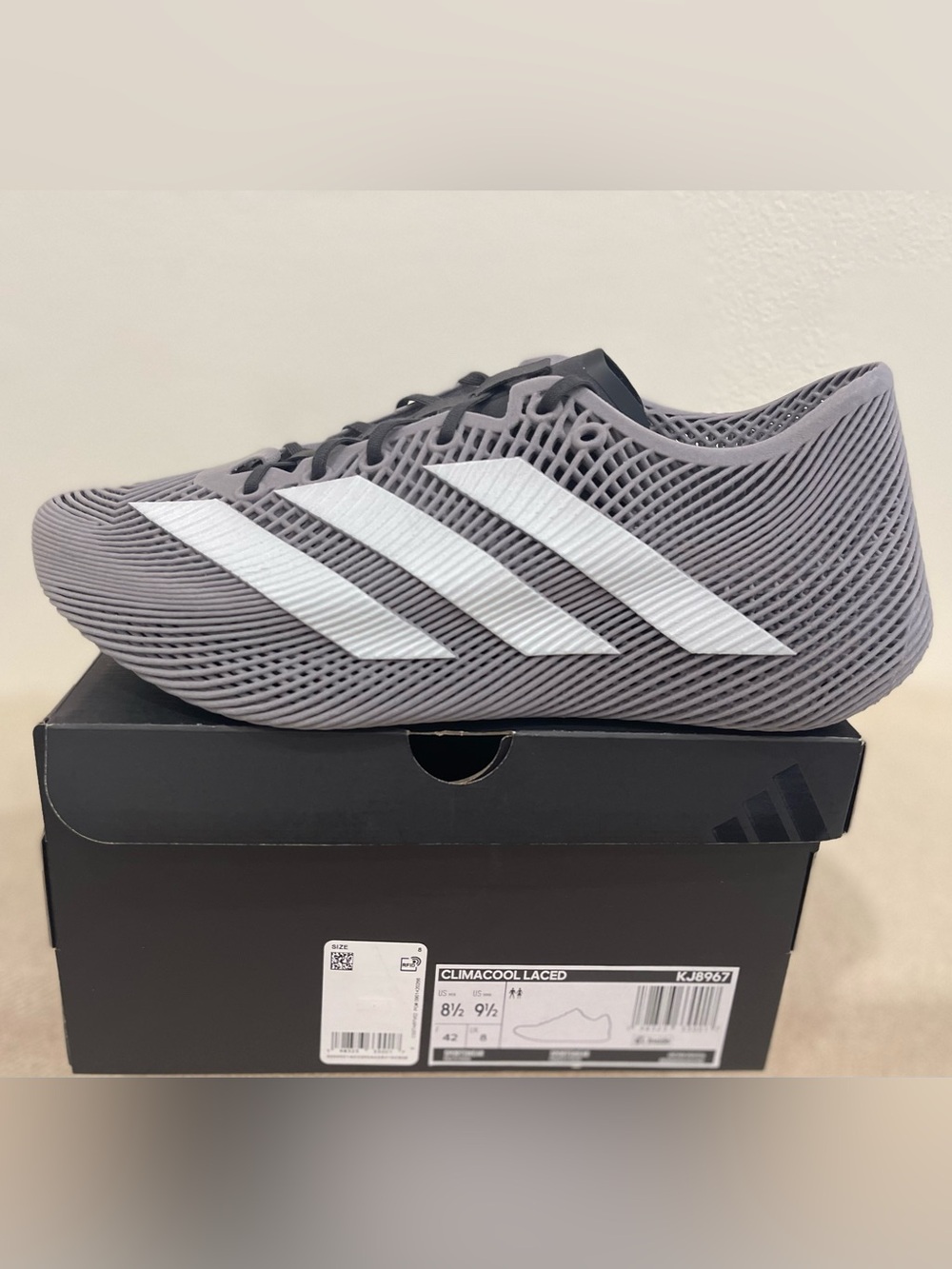 Size 8.5 - Adidas Originals CLIMACOOL Laced Gray 3D Print KJ8967 Men's NEW